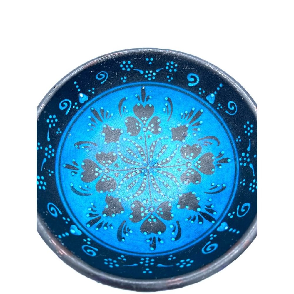 Turkish Handmade Ceramic Bowl /Signed /6 in